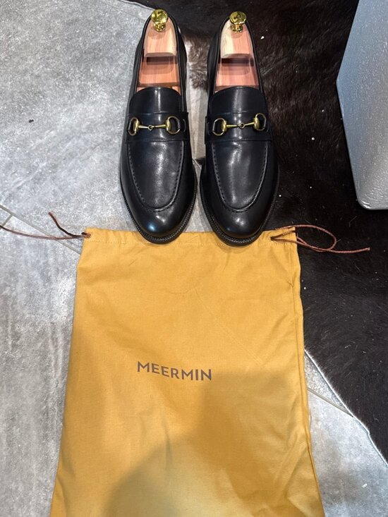 Meermin Men’s Black Soft Calf Loafer US Size 10 main image 4